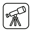 icon_entertainment_telescope_line_art icon preview