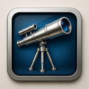 icon_entertainment_telescope_metallic icon preview