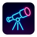 icon_entertainment_telescope_neon icon preview