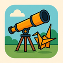 icon_entertainment_telescope_origami icon preview