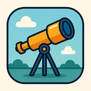 icon_entertainment_telescope_rounded icon preview