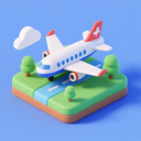 icon_environment_airplane_3d_isometric icon preview