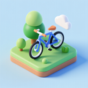 icon_environment_bicycle_3d_isometric icon preview