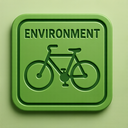 icon_environment_bicycle_embossed icon preview