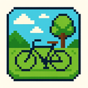 icon_environment_bicycle_pixel_art icon preview