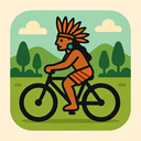icon_environment_bicycle_tribal icon preview