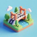 icon_environment_bridge_3d_isometric icon preview