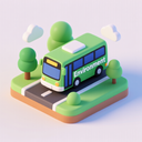 icon_environment_bus_3d_isometric icon preview