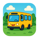 icon_environment_bus_cartoon icon preview