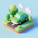 icon_environment_car_3d_isometric icon preview