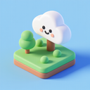 icon_environment_cloud_3d_isometric icon preview