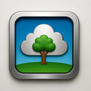 icon_environment_cloud_metallic icon preview