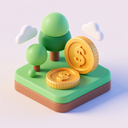 icon_environment_coin_3d_isometric icon preview