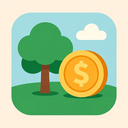 icon_environment_coin_flat_pastel icon preview