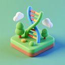 icon_environment_dna_strand_3d_isometric icon preview