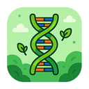 icon_environment_dna_strand_cartoon icon preview