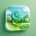 icon_environment_dollar_sign_glassy icon preview