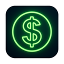 icon_environment_dollar_sign_neon icon preview