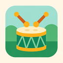 icon_environment_drum_flat_pastel icon preview