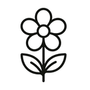 icon_environment_flower_minimal_outline icon preview