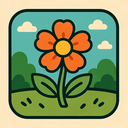 icon_environment_flower_retro icon preview