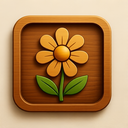 icon_environment_flower_wooden icon preview