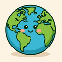 icon_environment_globe_cartoon icon preview