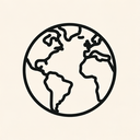 icon_environment_globe_line_art icon preview