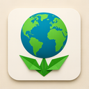 icon_environment_globe_origami icon preview