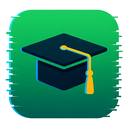 icon_environment_graduation_cap_digital_glitch icon preview