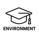 icon_environment_graduation_cap_line_art icon preview