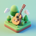 icon_environment_guitar_3d_isometric icon preview