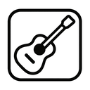 icon_environment_guitar_monochrome icon preview