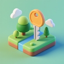 icon_environment_key_3d_isometric icon preview