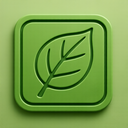 icon_environment_leaf_embossed icon preview