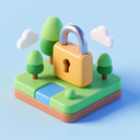 icon_environment_lock_3d_isometric icon preview