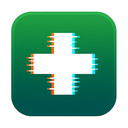icon_environment_medical_cross_digital_glitch icon preview