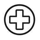icon_environment_medical_cross_monochrome icon preview