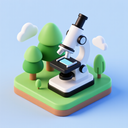 icon_environment_microscope_3d_isometric icon preview