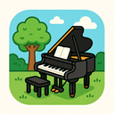 icon_environment_piano_cartoon icon preview