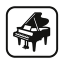 icon_environment_piano_monochrome icon preview