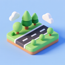 icon_environment_road_3d_isometric icon preview