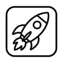icon_environment_rocket_minimal_outline icon preview
