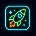 icon_environment_rocket_neon icon preview
