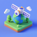 icon_environment_satellite_3d_isometric icon preview
