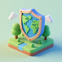 icon_environment_shield_3d_isometric icon preview