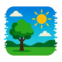 icon_environment_sun_digital_glitch icon preview