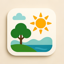icon_environment_sun_elegant icon preview