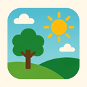 icon_environment_sun_filled icon preview