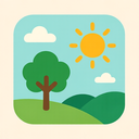 icon_environment_sun_flat_pastel icon preview